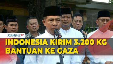Indonesia Berhasil Kirimkan 3.200 Kg Bantuan ke Gaza