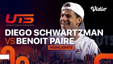 El Peque (Diego Schwartzman) vs The Rebel (Benoit Paire) - Highlights | Ultimate Tennis Showdown 2023