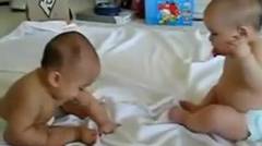Video Lucu Percakapan Bayi Kembar