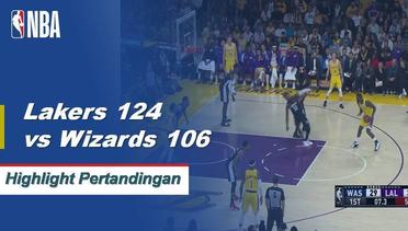 NBA I Cuplikan Pertandingan : Lakers 124 vs Wizards 106