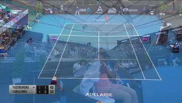 Match Highlight | Dayana Yastremska 2 vs 0 Aryana Sabalenka | WTA Adelaide International 2020