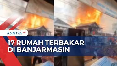 Diduga Korsleting, 17 Rumah di Banjarbaru Tebakar