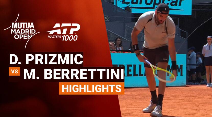 Dino Prizmic vs Matteo Berrettini - Round 1 (Manolo Santana Stadium) | ATP 1000: Mutua Madrid Open 2026