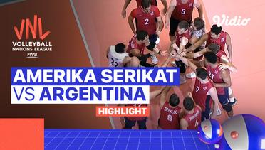 Match Highlights | Amerika Serikat vs Argentina | Men's Volleyball Nations League 2022