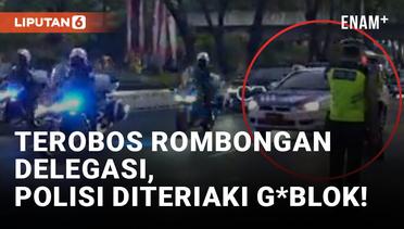 Terobos Iring-iringan Tamu KTT ASEAN, Polisi Diteriaki “G*blok”