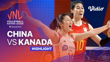 Match Highlights | China vs Kanada | Women’s Volleyball Nations League 2023