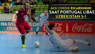 Aksi Cerdik Ricardinho saat Portugal Libas Uzbekistan 5-1