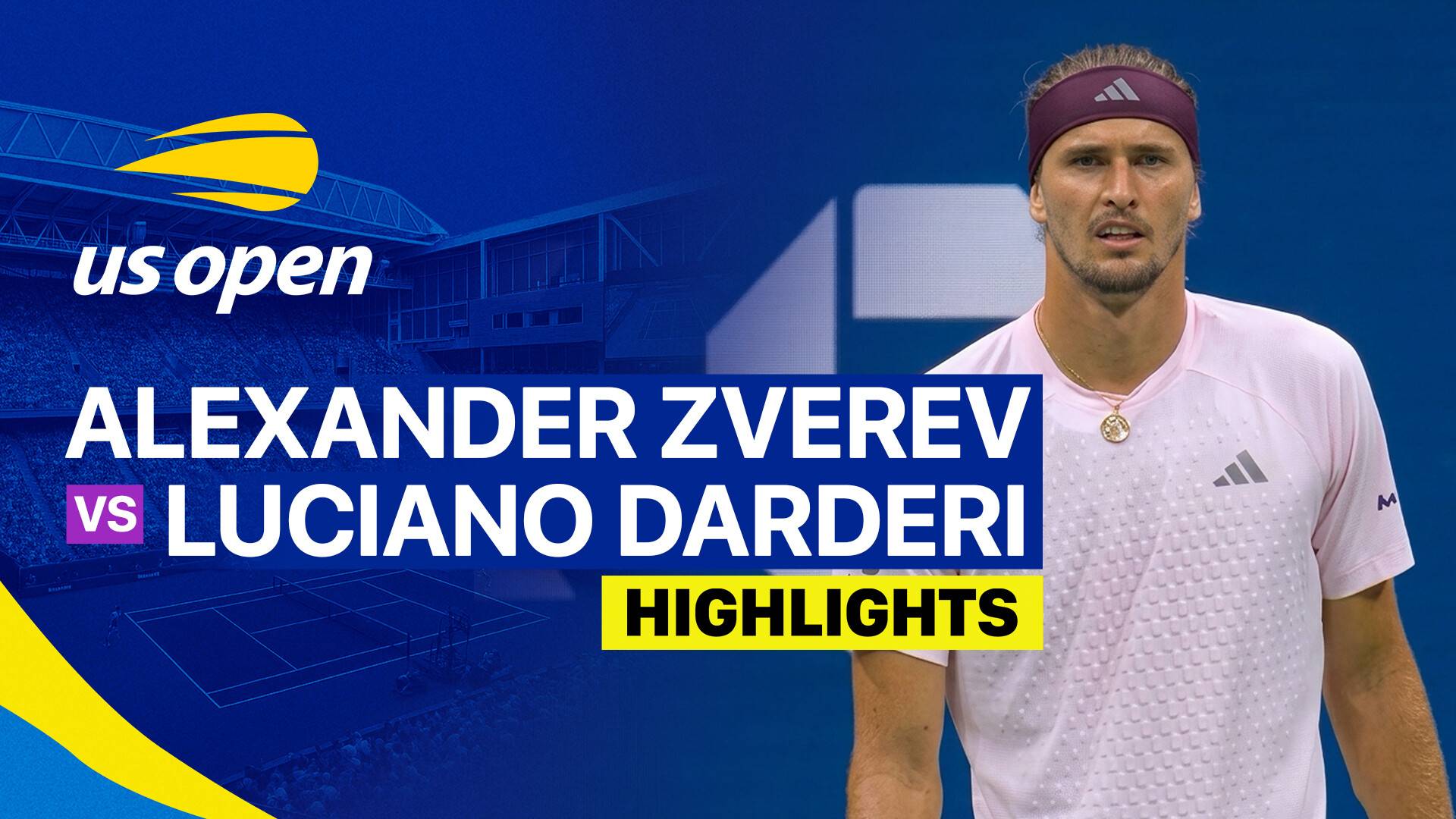 Alexander Zverev vs Luciano Darderi - Men's Singles Round of 16 | US Open Tennis Championships 2026