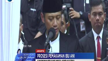 Kata Sambutan dari AHY di Pemakaman Ibunda - Selamat Jalan Ani Yudhoyono