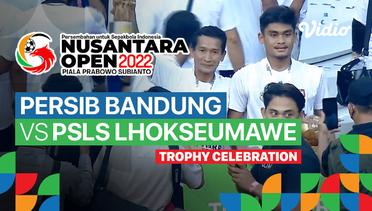 Selebrasi Juara Nusantara Open Piala Prabowo Subianto 2022
