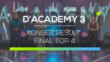D'Academy 3 - Konser Result Top 4