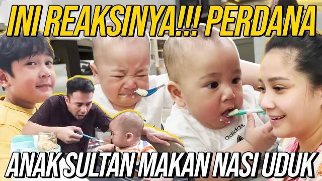 SUMPAH NAGITA ISENG BANGET!! RAYYANZA CIPUNG DI BIKININ NASI UDUK, MAKAN BARENG RAFFI LAHAP BANGET..