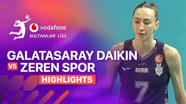Galatasaray Daikin vs Zeren Spor - Highlight | Turkish Women's Volleyball League 2025/26