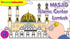 Mewarnai Masjid Islamic Center Lombok bersama Diva | Seri Mewarnai Masjid | Kastari Animation