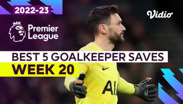 5 Aksi Kiper Terbaik | Matchweek 20 | Premier League 2022/23