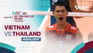 Highlights | Semifinal: Vietnam vs Thailand | AVC Challenge Cup for Men 2023 2023