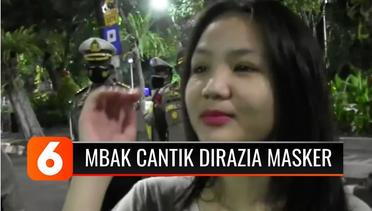 Mbak-Mbak Cantik Kena Razia Protokol Kesehatan di Surabaya, Alasan: Aku Lupa Pakai Masker, Pak