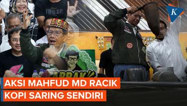 Momen Mahfud MD Jajal Racik Kopi Saring Khas Aceh