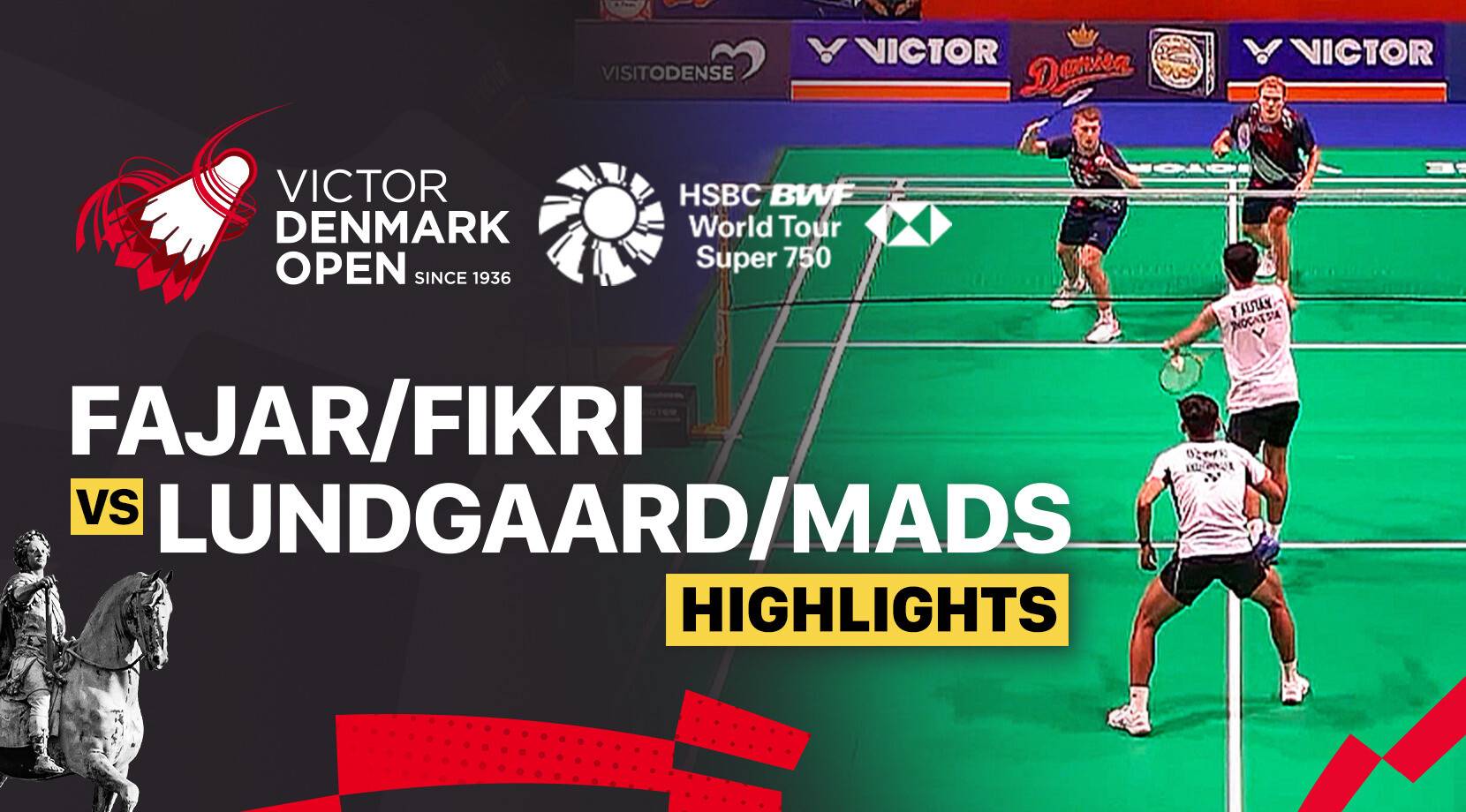 Fajar Alfian/Muhammad Shohibul Fikri (INA) vs Daniel Lundgaard/Mads Vestergaard (DEN) - Men's Doubles Round of 16 | VICTOR Denmark Open 2025