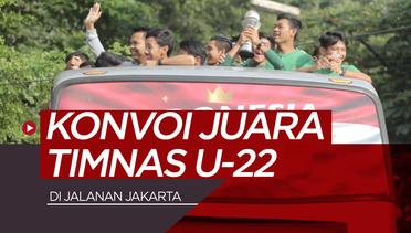 Konvoi Juara Timnas Indonesia U-22 Dikawal Polwan dan Moge