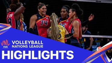 Match Highlight | VNL WOMEN'S - Dominica Republic 3 VS 1 Italy | Volleyball Nations League 2021