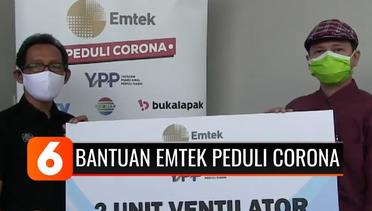 Dua Rumah Sakit di Semarang Terima Bantuan Ventilator dan APD yang Disalurkan Emtek Peduli Corona