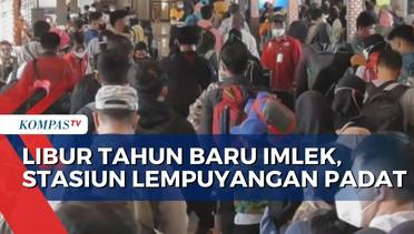Libur Tahun Baru Imlek, Stasiun Lempuyangan Yogyakarta Padat