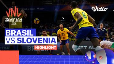 Match Highlights | Brasil vs Slovenia | Men's Volleyball Nations League 2022