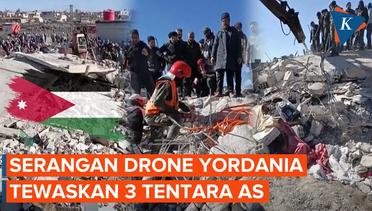Serangan Drone Yordania Tewaskan 3 Pasukan AS