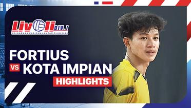 Putra: Fortius vs Kota Impian - Highlights | Livoli Divisi 1 2024