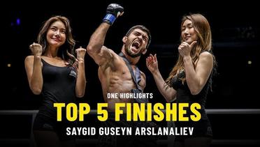Saygid Guseyn Arslanaliev's Top 5 Finishes - ONE Highlights