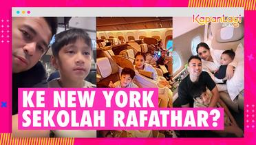 Keluarga Raffi Ahmad di Pesawat Menuju New York, Netizen Malah Kepo Gimana Sekolah Rafathar