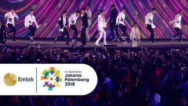 WOOOWWW.. Super Junior Menambah Semangat dengan Bonamana | Closing Ceremony Asian Games 2018