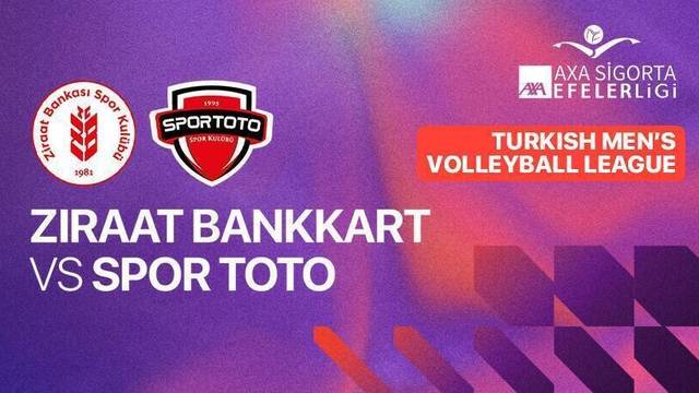 Ziraat Bankkart vs Spor Toto - Full Match | Turkish Men's Volleyball League 2025/26