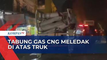 Mobil Pengangkut Tabung Gas CNG Meledak di Sukabumi, 2 Orang Tewas!