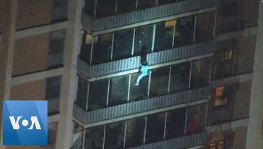 Philadelphia Man Scales Down 19-Floor Building to Escape Fire