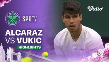 C. Alcaraz (ESP) vs A. Vukic (AUS) - Highlights | Wimbledon 2024 - Gentlemen's Singles
