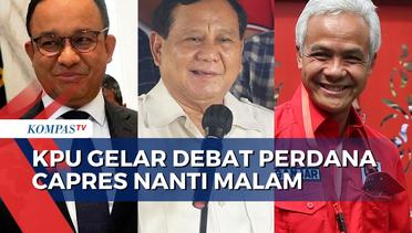 Malam Ini, KPU Siap Gelar Debat Perdana Capres