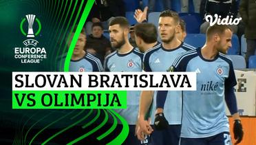Slovan Bratislava vs Olimpija - Mini Match | UEFA Europa Conference League 2023/24