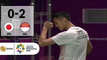 JPN v INA – Badminton Beregu Putra: Full Highlights Partai 2 Kenta Nishimoto vs Jonatan Christie