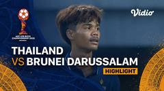 Highlight - Thailand vs Brunei Darussalam | AFF U-19 Championship 2022