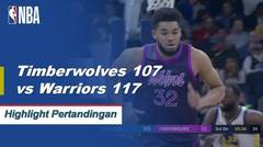 NBA I Cuplikan Pertandingan : Warriors 117 vs Timberwolves 107