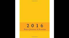 2016 Daily Journal & Planner (Yellow)