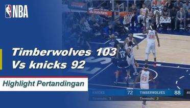 NBA I Cuplikan Pertandingan : Timberwolves 103 vs Knicks 92