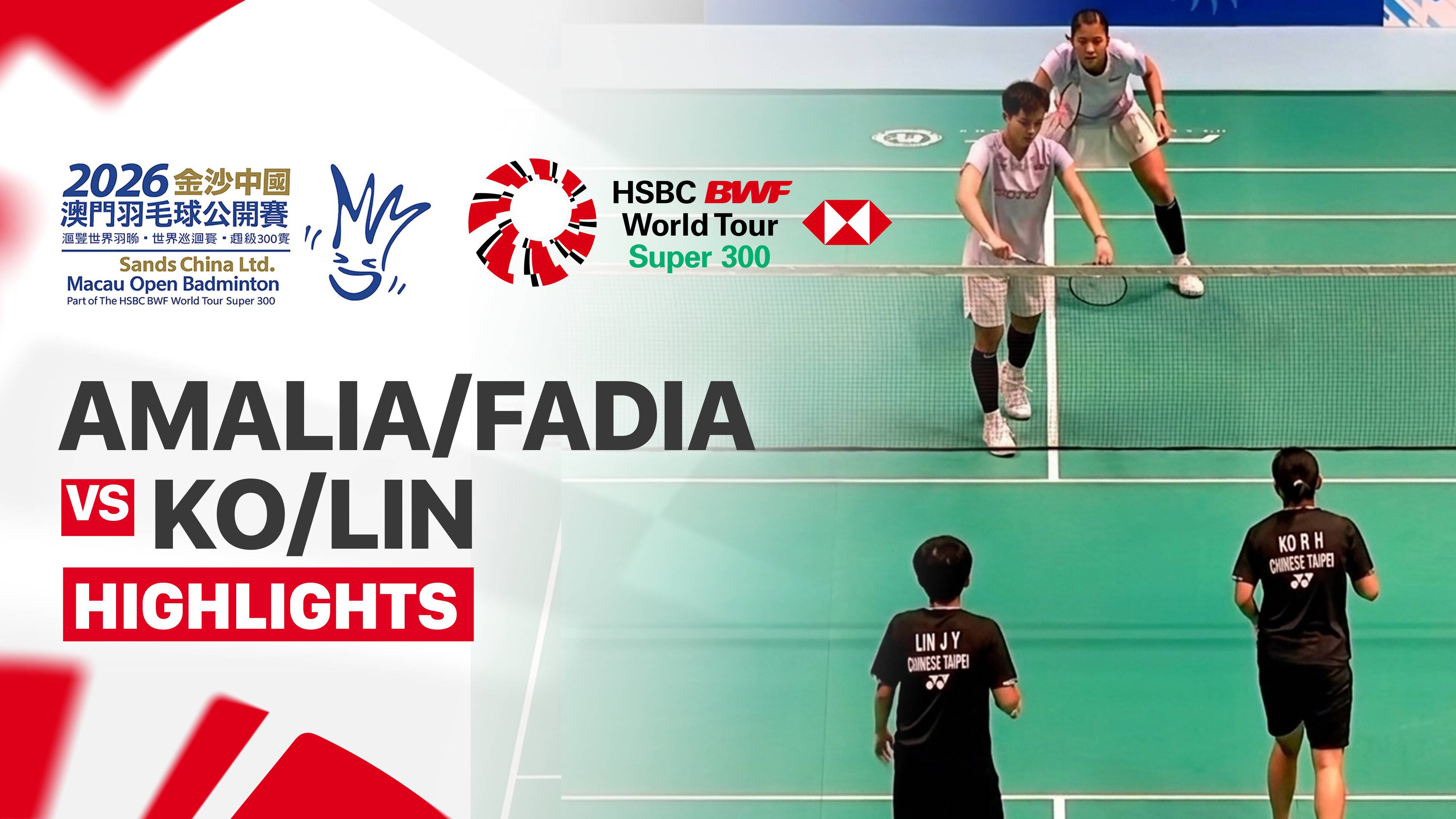 Amallia Cahaya Pratiwi/Siti Fadia Silva Ramadhanti (INA) vs Ruo Hsuan Ko/Jia Yin Lin (TPE) - Women's Doubles Round of 16 | SANDS CHINA LTD. Macau Open 2026