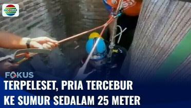 Terpeleset saat Perbaiki Pipa, Pria di Sragen Tercebur Sumur Sedalam 25 Meter | Fokus