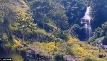 Video Bigfoot Berjalan di Air Terjun Hutan Belantara Indonesia?