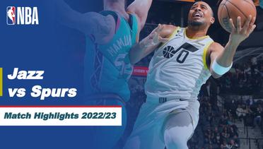 Match Highlights | Utah Jazz vs San Antonio Spurs | NBA Regular Season 2022/23