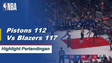 NBA I Cuplikan Pertandingan : Pistons 112 vs Blazers 117