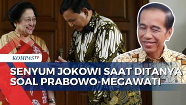 Senyum Jokowi saat Ditanya Soal Jembatani Pertemuan Prabowo dan Megawati